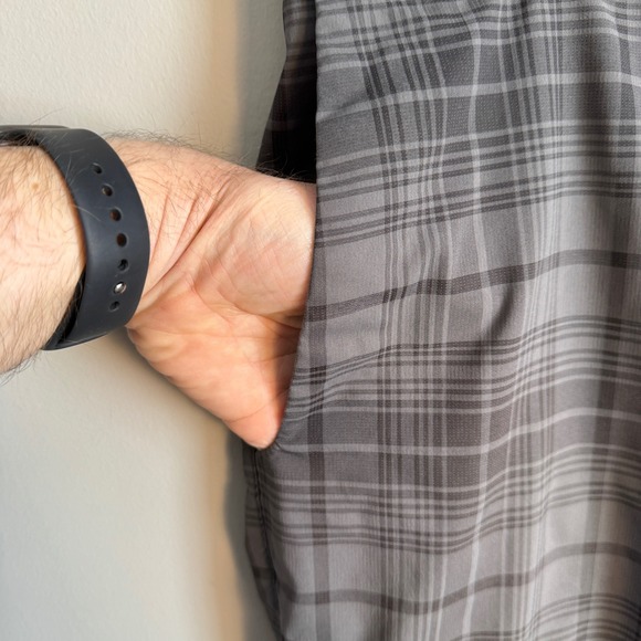 Nike Golf Tour Performance Dri-Fit Plaid Pants Gray Mens 34x32 Preppy Outdoors - Picture 3 of 15